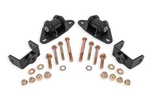 Chevrolet Corvette Motor Mount Kit - BMR Suspension - Delrin, MM571 - Black Hammertone - `14-`19